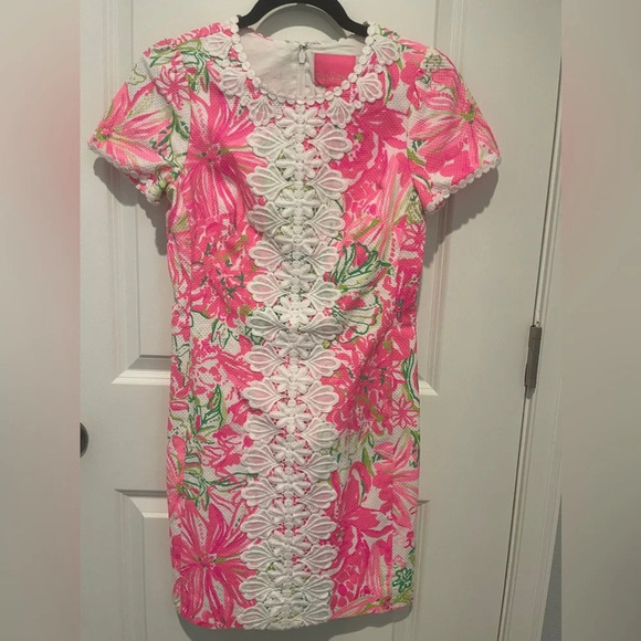 Lilly Pulitzer Maudie Stretch Shift Dress in‎ Resort White Koala Me Maybe,Size 0 - Picture 1 of 4